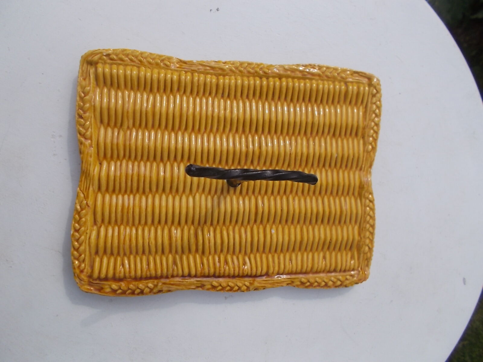 Vallauris cheese platter in slipware