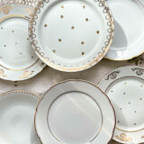 12 Mismatched porcelain plates