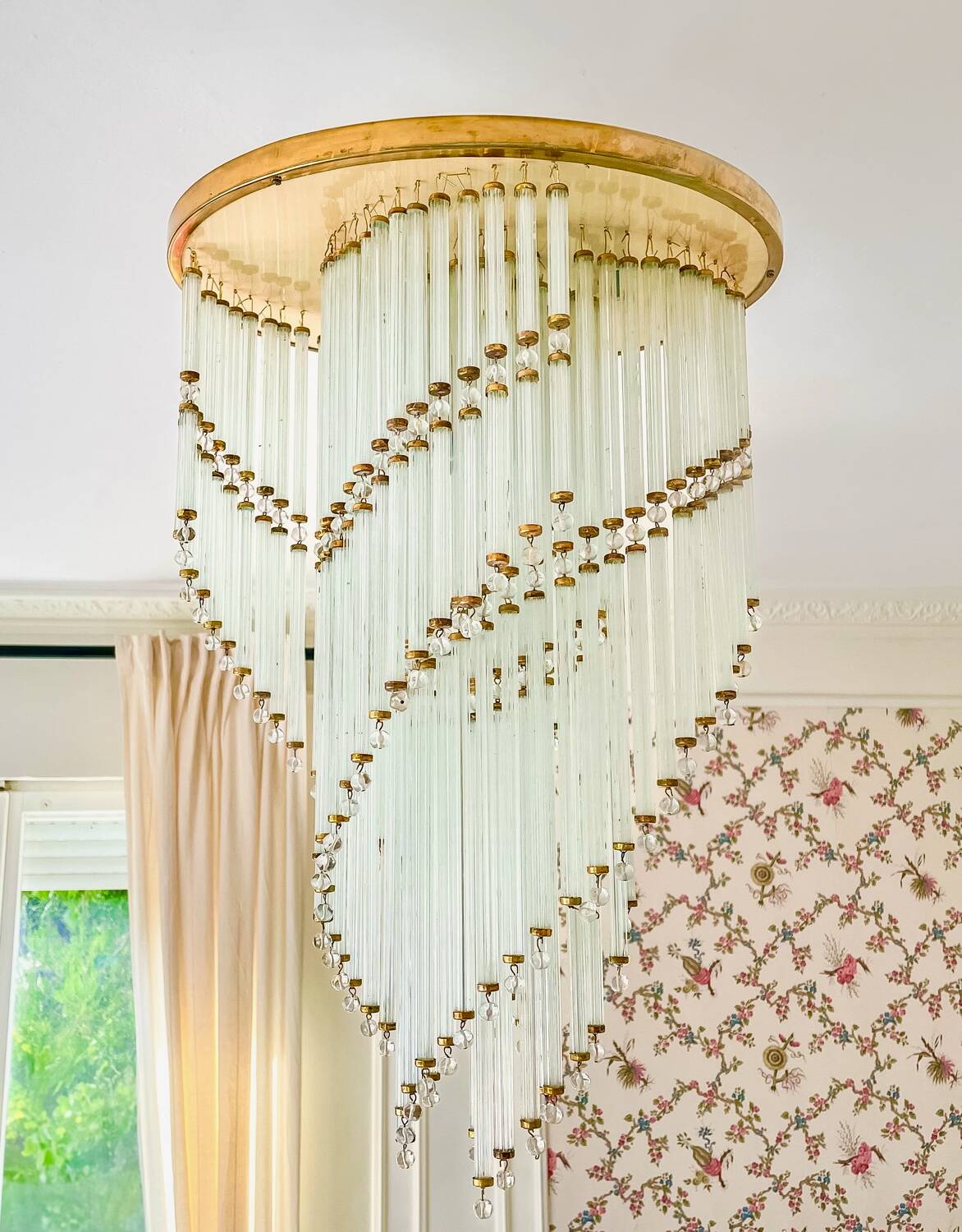 Lustre vintage en cristal