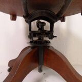 Antique oak office armchair