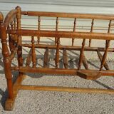 Solid walnut baby cot