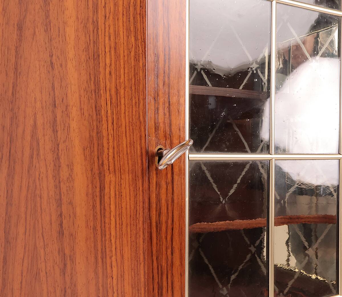 Danish rosewood corner display cabinet, 1960s