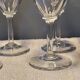 12 glasses - 6 water - 6 wine - Small carved decoration - Period 1900