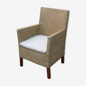 Fauteuil en osier