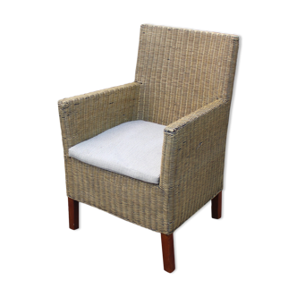 Fauteuil en osier