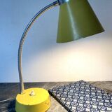 Yellow metal desk lamp, 1950s-1960s