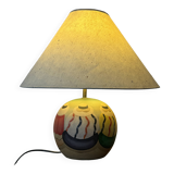 Vintage wooden bedside lamp