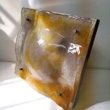 Grande applique en verre de Murano de Mazzega, années 1970