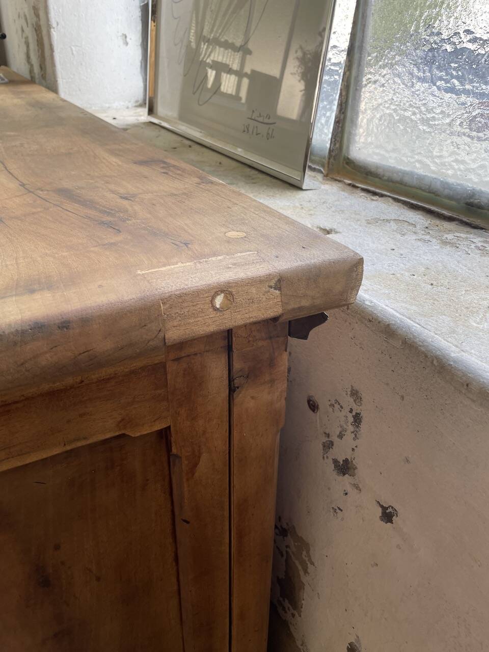 XXL walnut silk loom furniture from the 50s