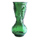 Large green glass vase from vintage Empoli Italy