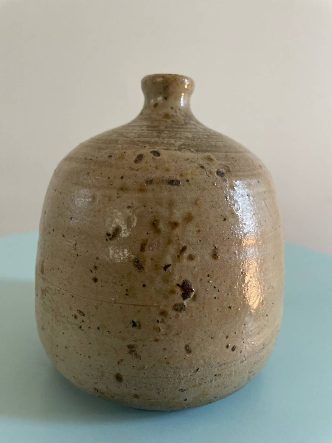 Stoneware soliflore signed Jean-Michel Doix – French artisanal ceramics