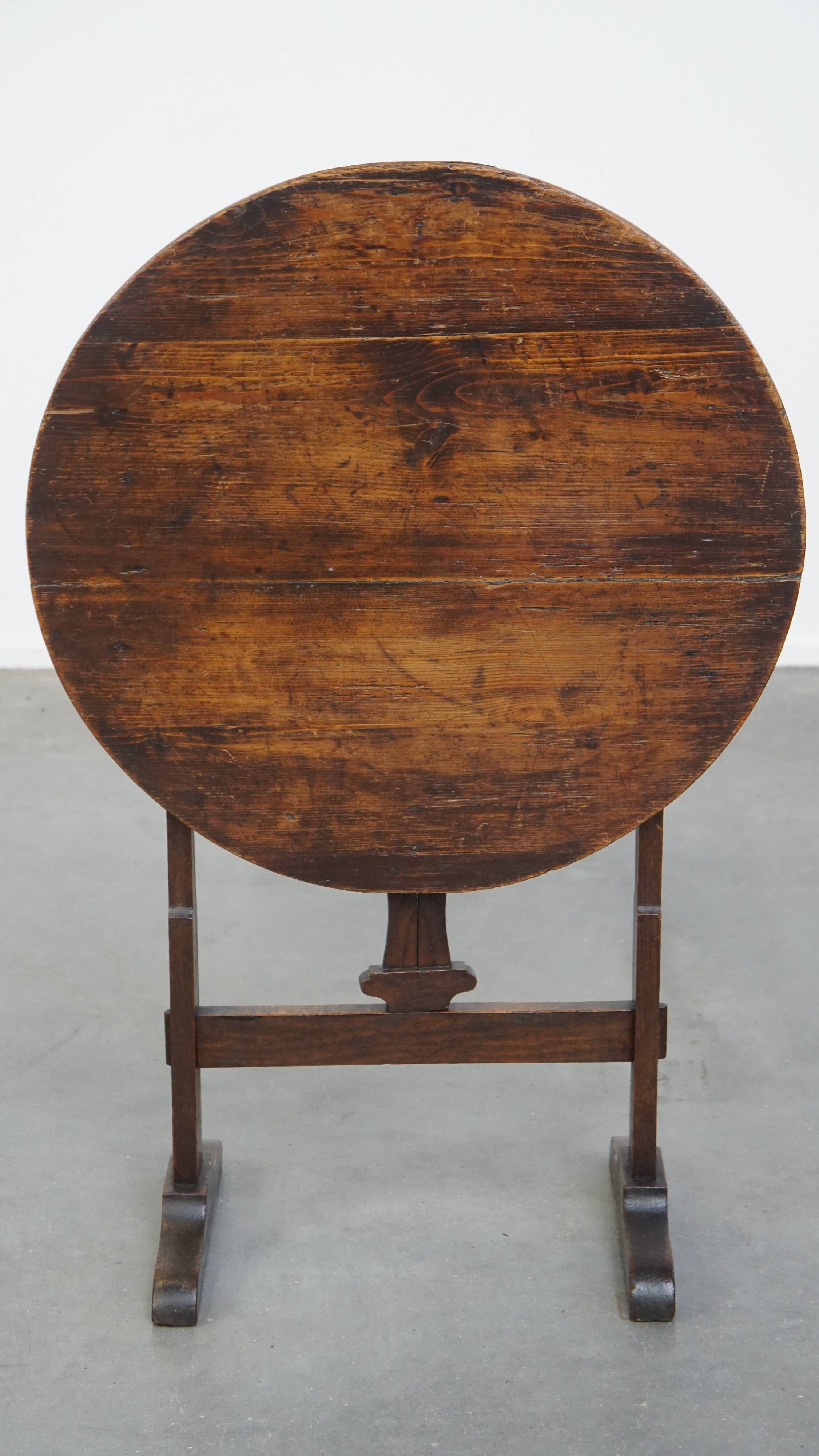 Antique early 19th century folding wine table