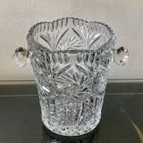 Cut crystal ice bucket