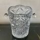 Cut crystal ice bucket