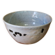 Signed glazed ceramic salad bowl