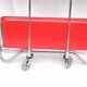 Table bar pliante en métal et panneau composite Dinett, rouge