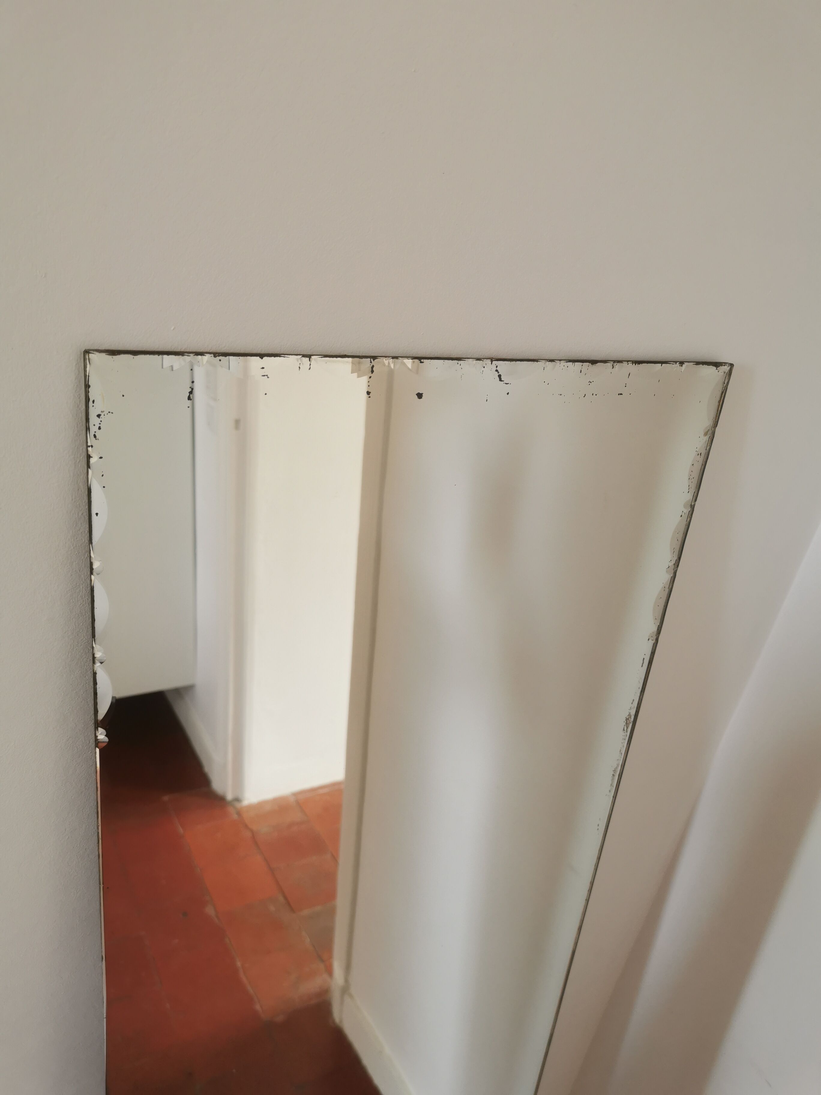 Art Deco beveled mirror