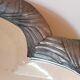 Mirror in tin period art nouveau 54x84cm