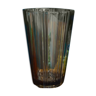 Smoked glass vase