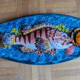 "Palissy" slip wall plate