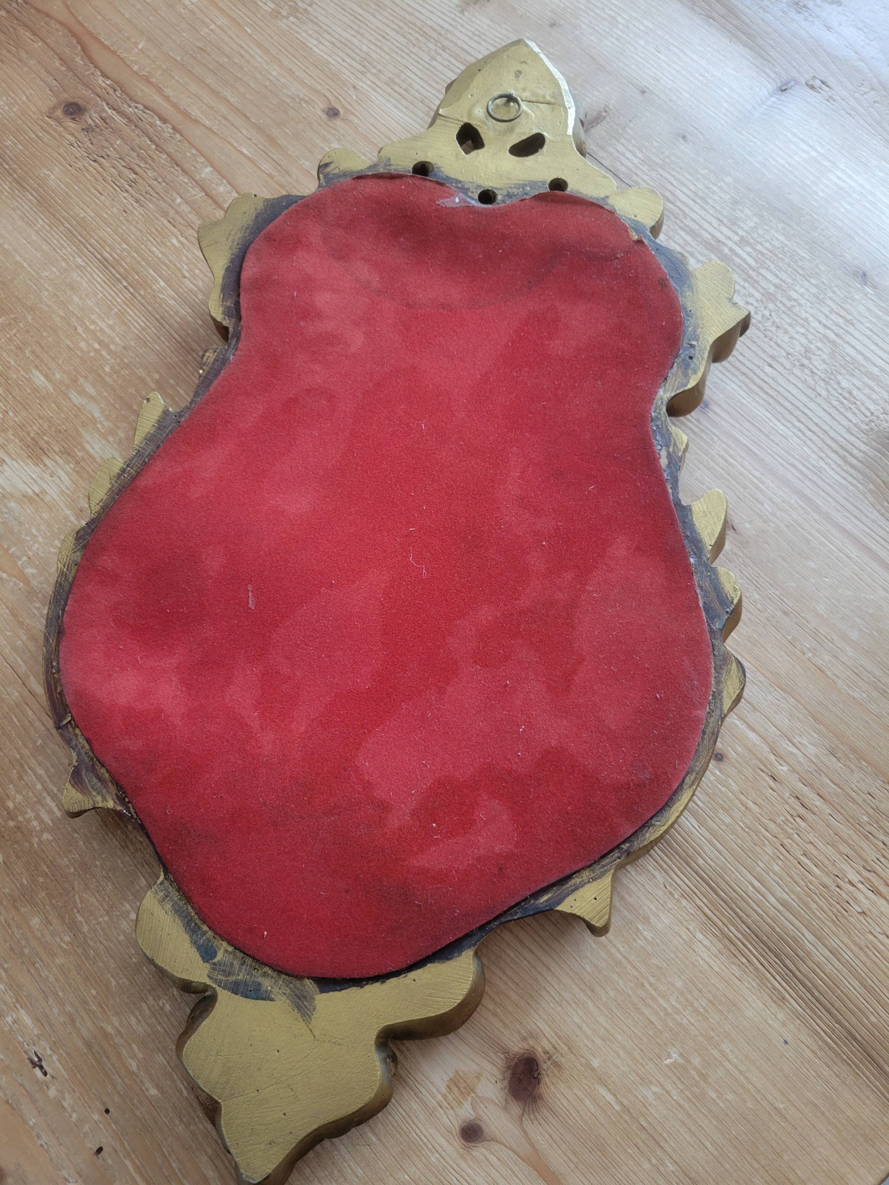 Vintage gilded wooden mirror