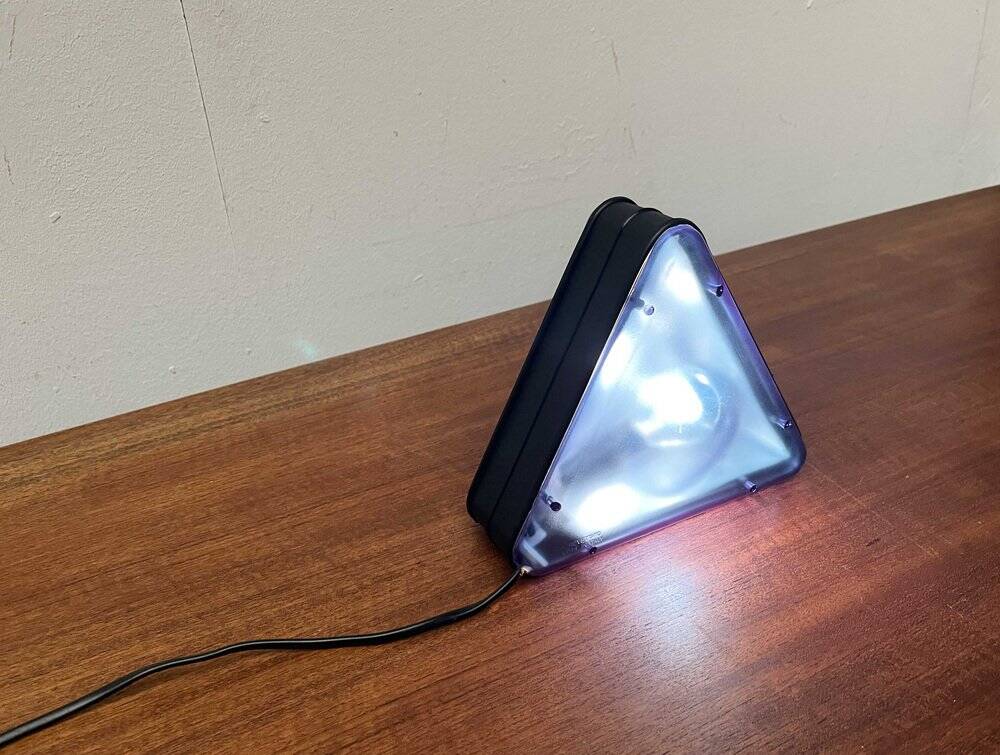 Postmodern triangular table lamp by Daniels Design for Ottika, 1980s.