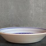 Five vintage MBFA PORNIC ceramic soup plates Daphné service