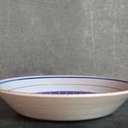 Cinq assiettes creuses céramiques M.B.F.A  PORNIC vintages service Daphné