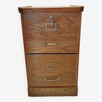 Wooden filing cabinet from the 1950s