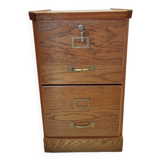 Wooden filing cabinet from the 1950s