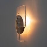 Pair of Art Deco Murano Glass Sconces with Gold Texture, Italy, 21st Century