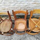 Mismatched bistro chairs