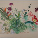 Raoul DUFY: Little wild flowers, Signed lithograph