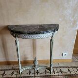 Louis XVI period console – Carved wood & Sainte-Anne marble – 18th century