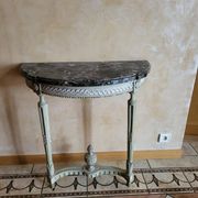 Louis XVI period console – Carved wood & Sainte-Anne marble – 18th century