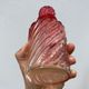 Old bottle pink Baccarat ancient crystal perfume / toilet accessory