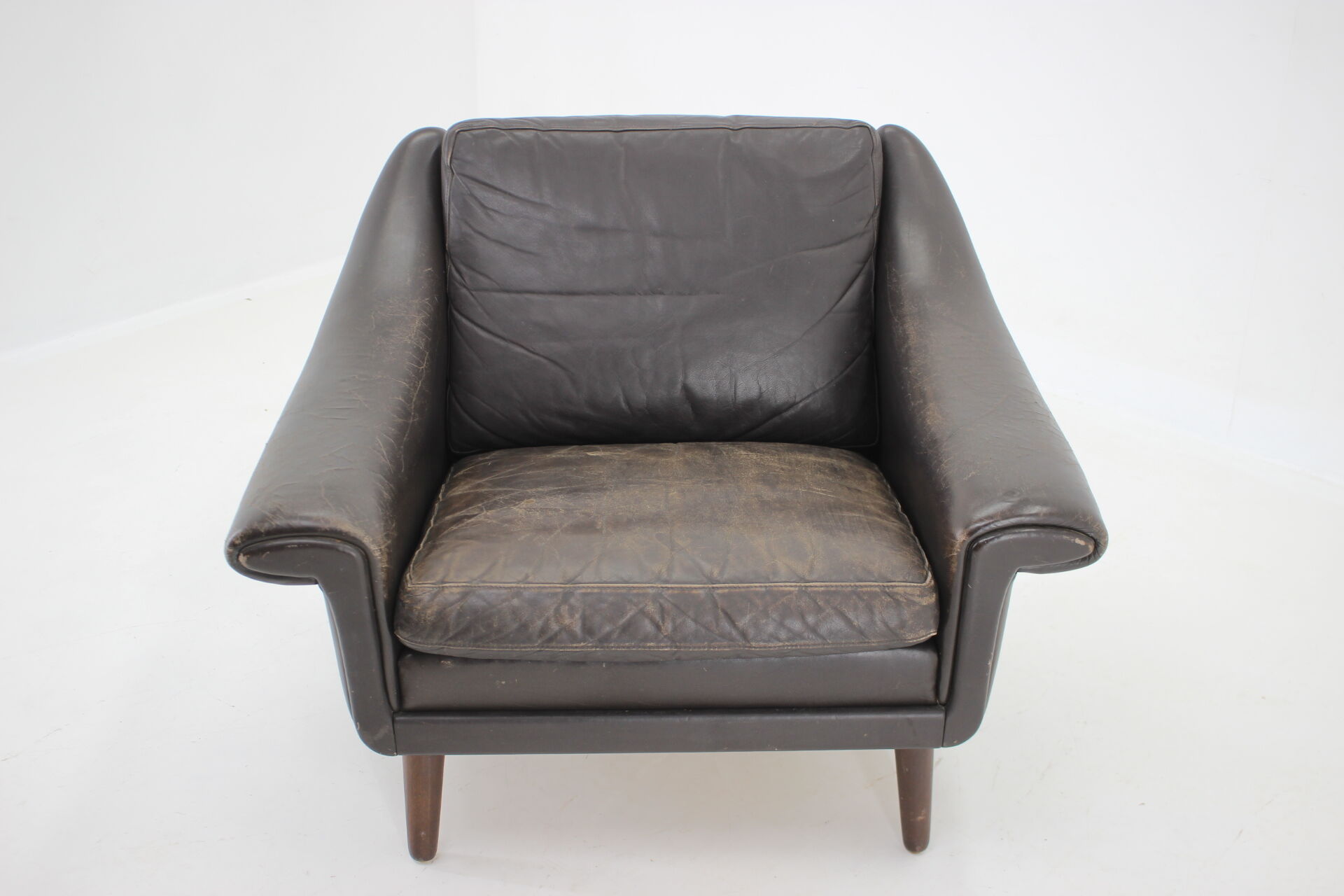 1960s Aage Christiansen ''Matador" leather danish armchair