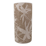 Vintage lampshade with palm leaf pattern.