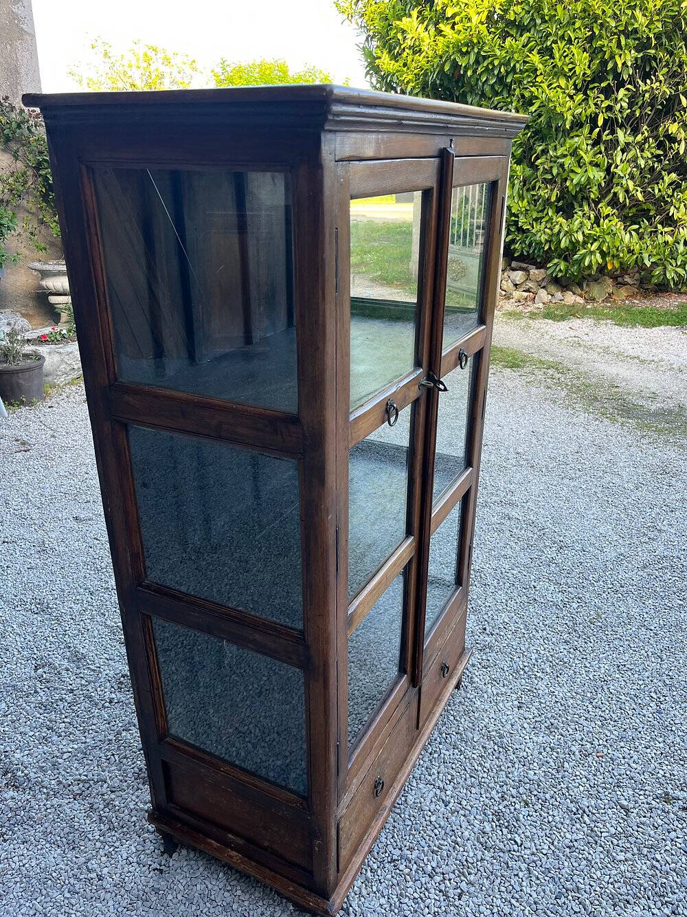 Vitrine en chêne, XIXème
