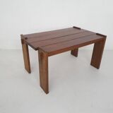 Solid oak dining table, The Netherlands 1970's