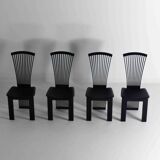 Elegant postmodern dining chairs by Pietro Costantini, Italy 1980s