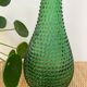 Green Empoli carafe - Diamond point glass - 1960s