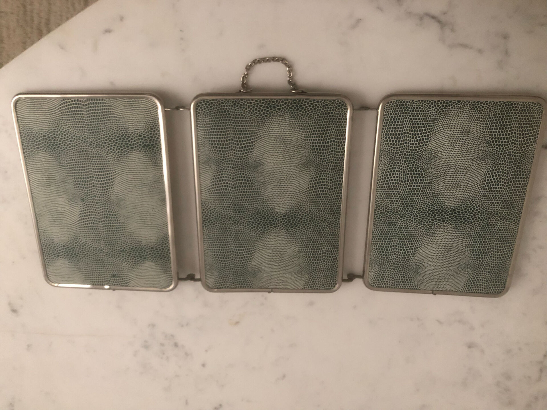 Barber mirror triptych