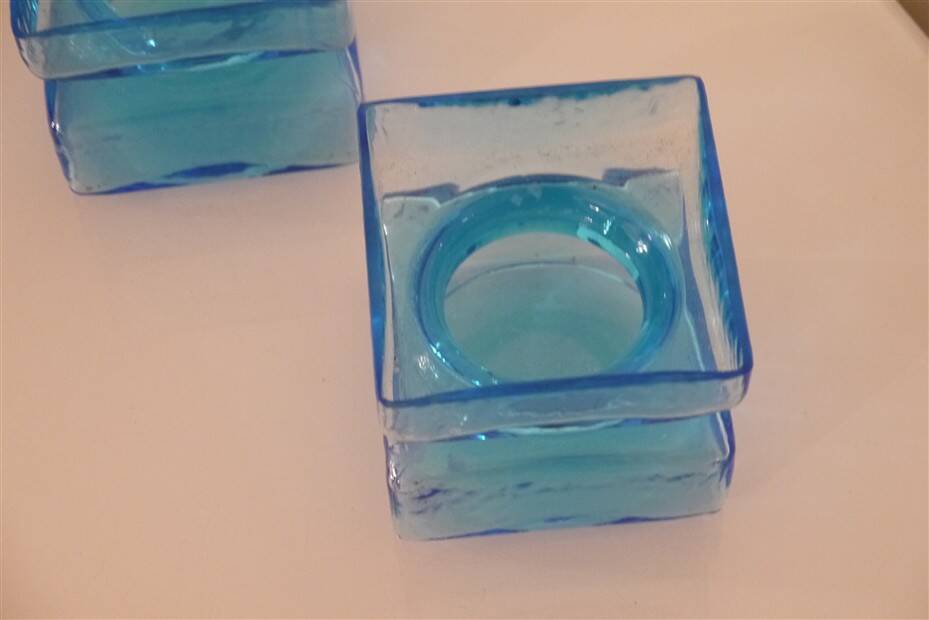 Pair of glass vases by Helena Tynell