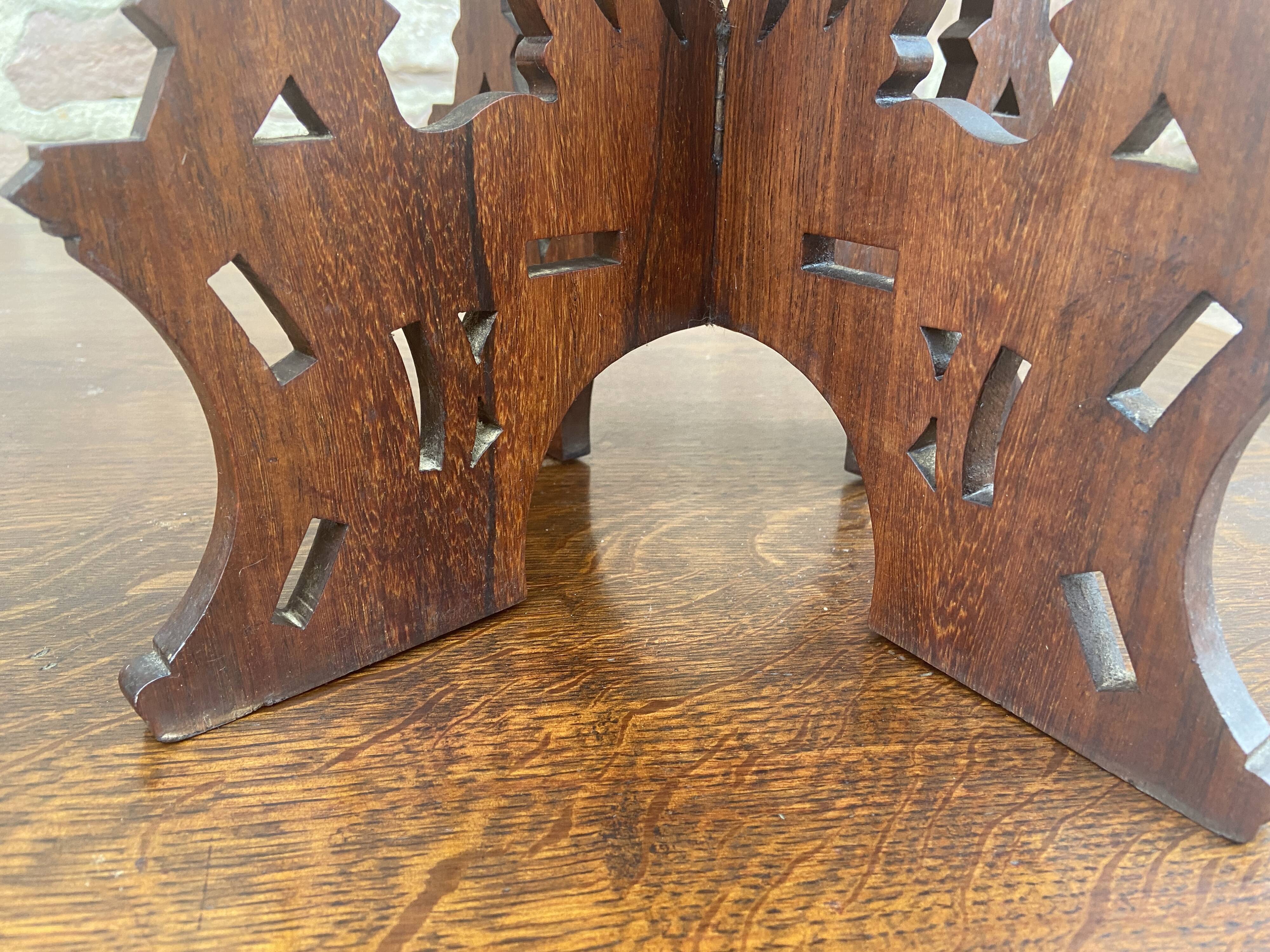 Pair of bedside tables Syrian rosewood vintage 1930