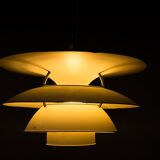 Danish brushed metal pendant light, model PH 6 ½ -6V by Poul Henningsen.