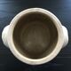 Beige stoneware plant pot/cachepot