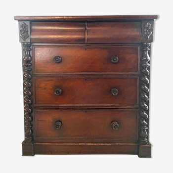 English chest of drawers, Victorian style, XIXth