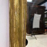 Louis Philippe 1850 mirror, chiseled, gilded with gold leaf