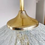 Vintage German DORIA Suspension in Cracked Glass 1960s